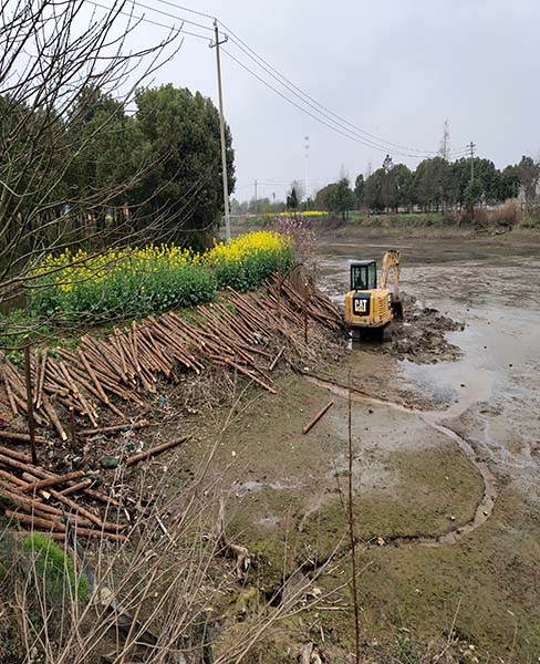 南京河道木桩